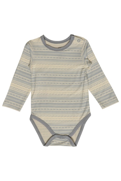 Hust & Claire, blmnstret body i bambus - Barneklr og Interir AS